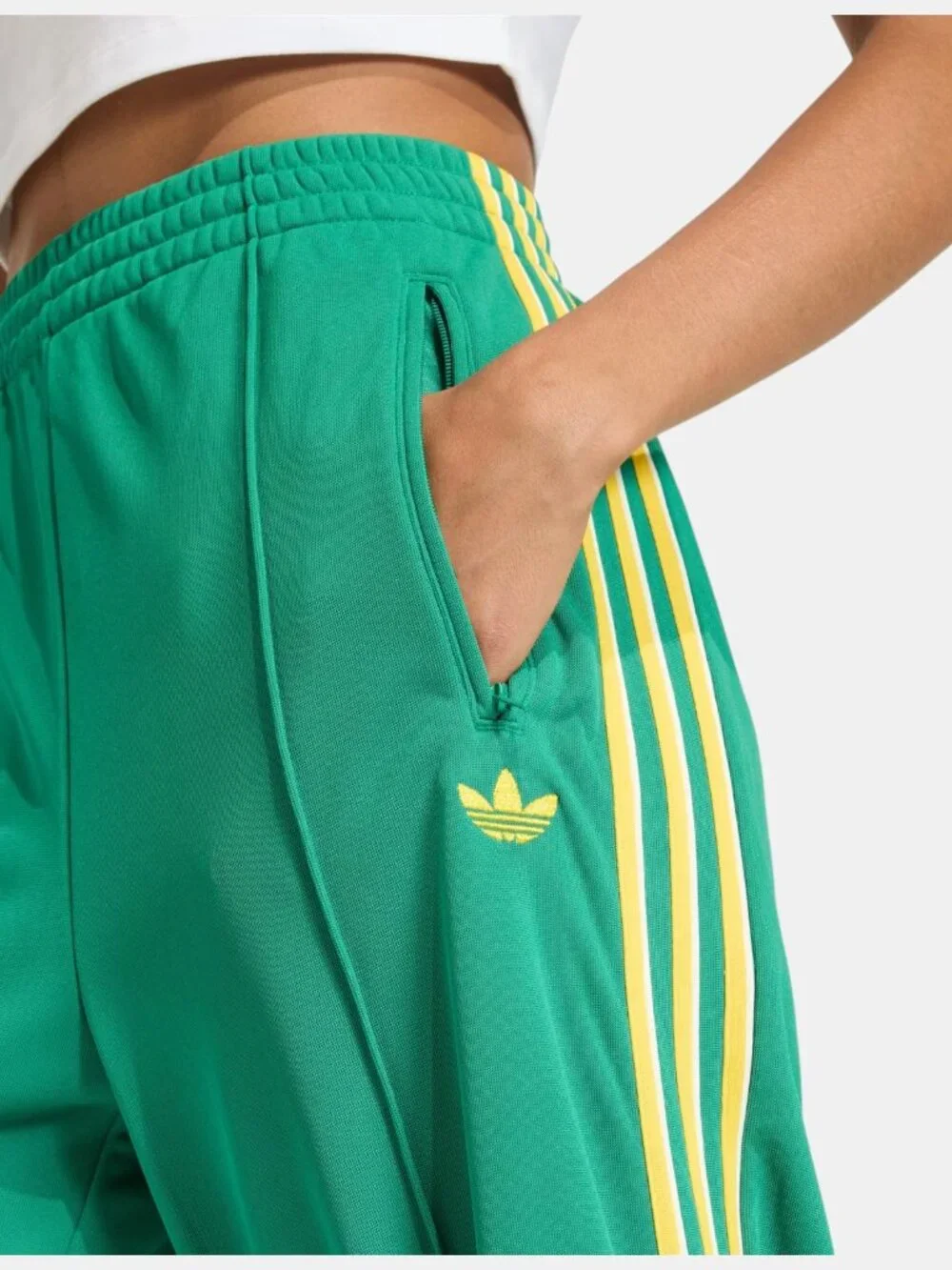 NWT ADIDAS ORIGINALS FIREBIRD TRACK SUIT SET TRACK TOP & PANTS GREEN KD7987 KD36 - Picture 11 of 12